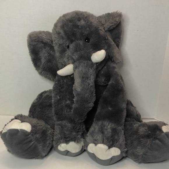 Toys R Us Grey Floppy Elephant Plush Stuffed Animal - Picture 1 of 4